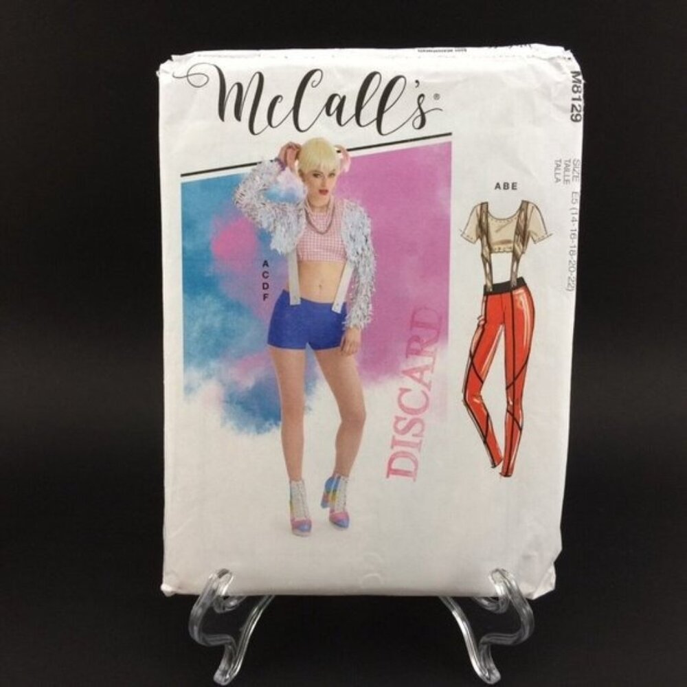 McCalls Pattern M8129 Misses Comic Book Villian Costumes Uncut 14 16 18 20 22